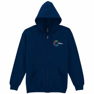 Adult Full-Zip Hoodie in Navy